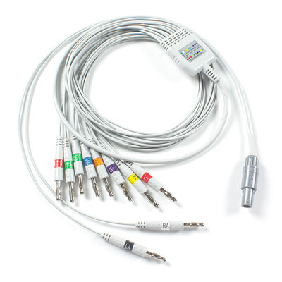 سازگار با کابل Welch Allyn EKG AHA برای PCR 100 EKG استراحت، SE-PRO-600 Cardioperfect Pro Recorder
