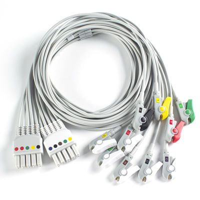 ميندري سازگار BeneHeart D6 ديفيبريلاتور 10Lead EKG Leadwires IEC Grabber