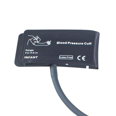 دستبند نوزاد NIBP بدون مثانه لوله تک 9- 14.8 سانتی متر دستبند نیلونی