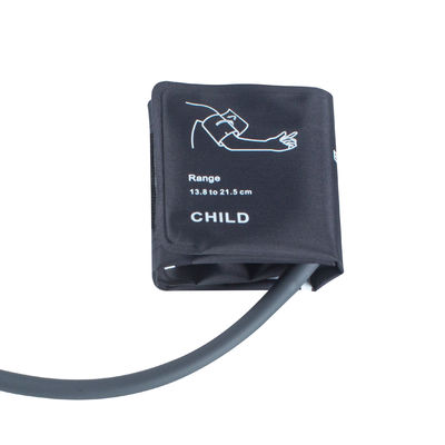 لوله رنگ خاکستری بچه NIBP دستبند 13.8-21.5 سانتی متر دستبند نیلونی لوله تک بدون مثانه