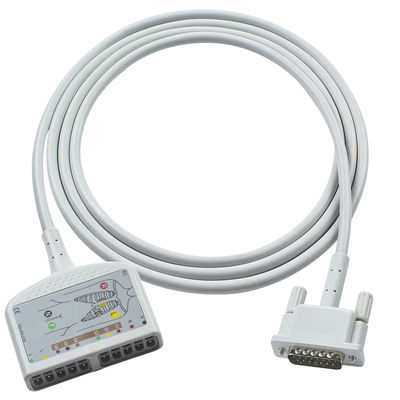 OD6mm 2.2M P-Hilips کابل EKG کابل صندوق برای M1770A M1771A M1772A صفحه نویس 100 صفحه نویس 200