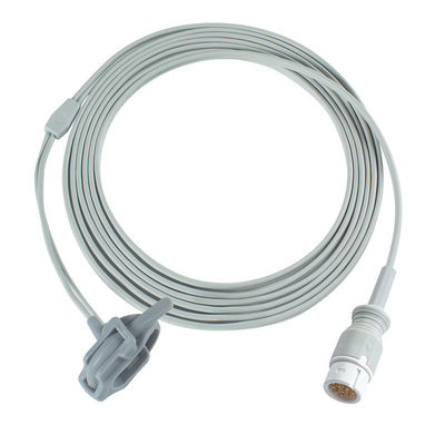 سنجه SpO2 سازگار با نوزاد خاکستری برای سنسور Medetec England SPO2 12Pin 3.0M