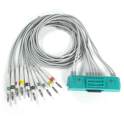 کابل EKG 10Lead IEC بانان 4.0mm برای Nihon Kohden ECG-9320 ECG-9522P BR-911D