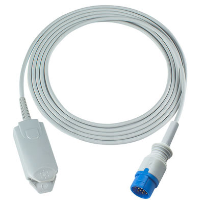حسگر SpO2 Biolight قابل استفاده مجدد M900 M7000 M9500 کلیپ انگشت بزرگسالی دیجیتال 12Pin 3.0M