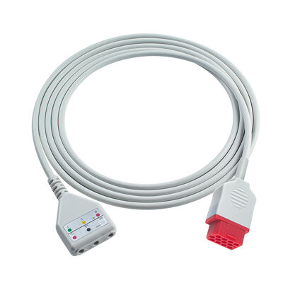 بایو لایت 12Pin 3 5Lead ECG Trunk Adapter Cable O-ximax Tech AnyView A2 A6 A4 A8 Q7 Q5 کابل تمدید ECG سبک دین