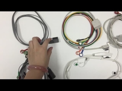کابل هولتر MEIGAOYI ECG 15pin ECG Lead Wire 10 Lead Snap